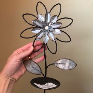 Metal Flower Wall Hanging Candle Holder